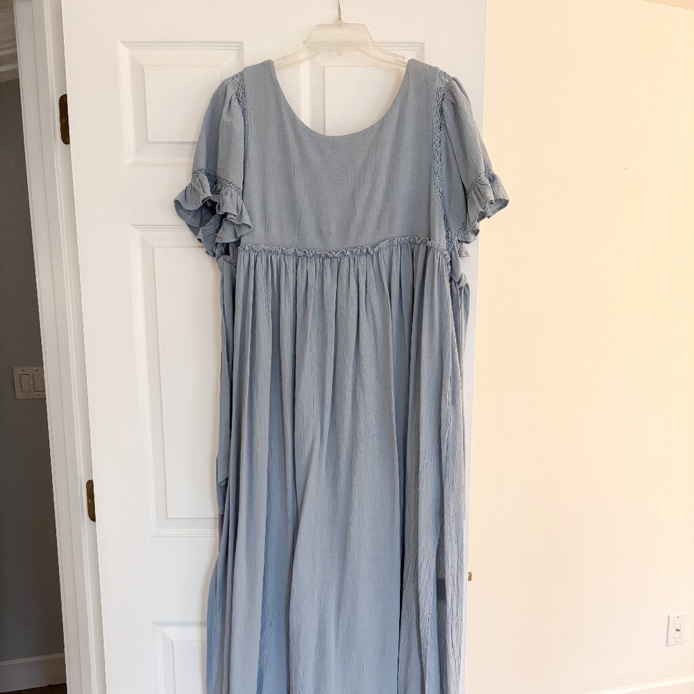 Free People Dusty Blue Maxi